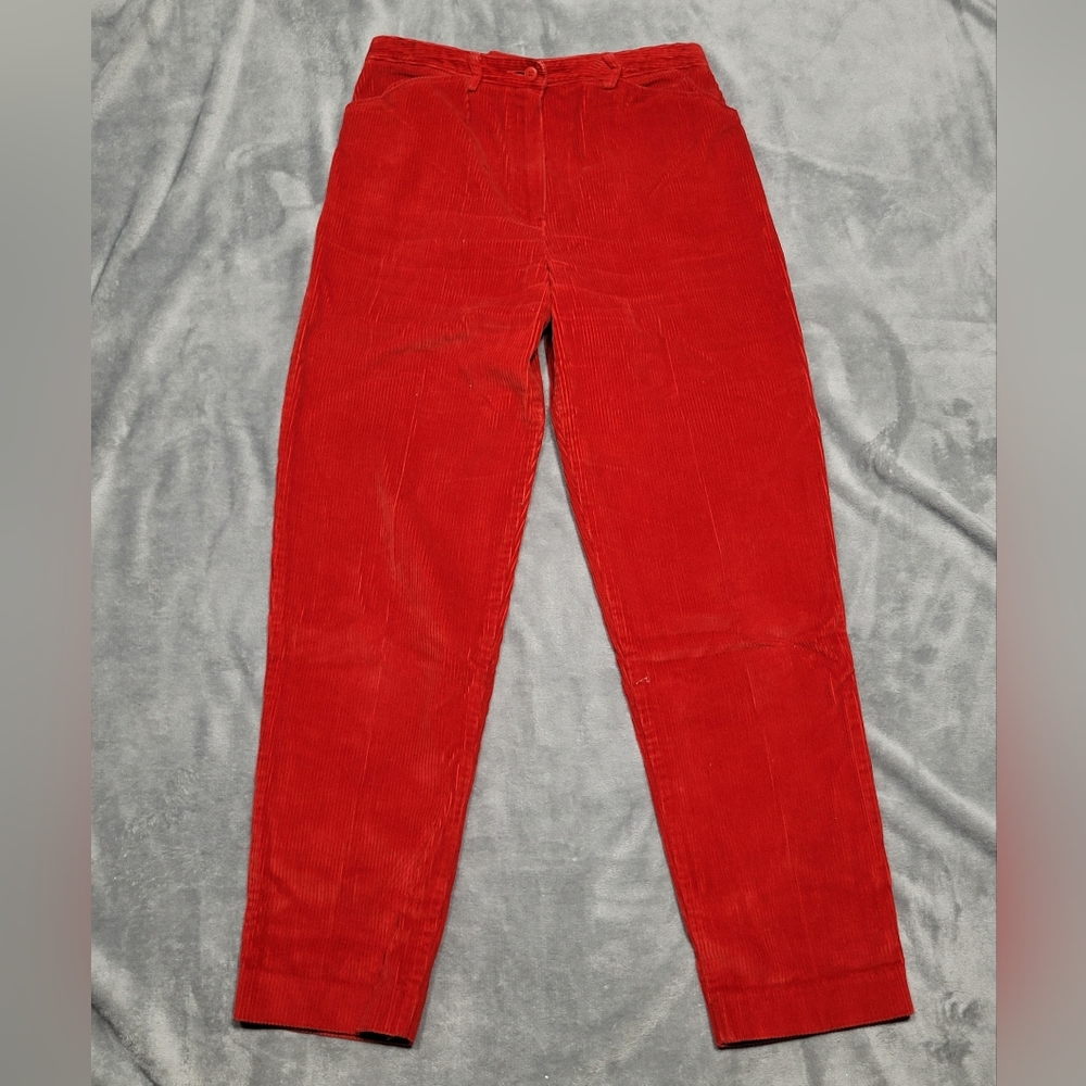 Album by Kenzo Vintage Red Corduroy Womens Trousers Pants Japan Sz 42 US 8